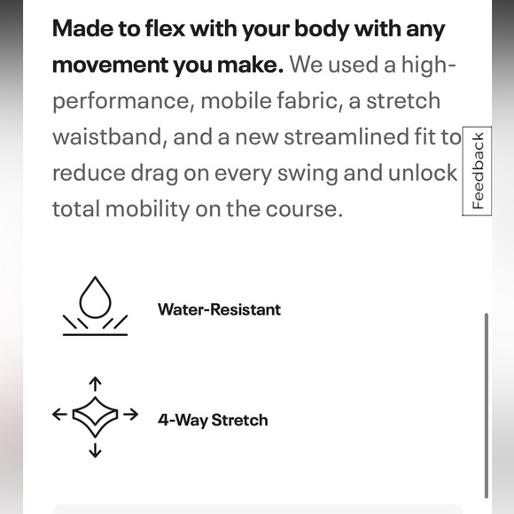 Men's Black Under Armour Performance Golf Pants 36 x 32 - Picture 5 of 7